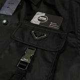 Prada - Re-Nylon Flap Pocket Overshirt Black