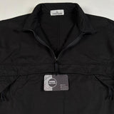Stone Island - 1/4 Zip Pop Ripstop Smock Black