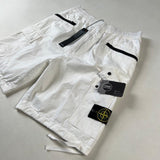 Stone Island - Bermuda Cargo Shorts Type CO White