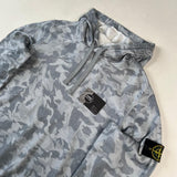 Stone Island - Big Loom Camo Hooded Jumper Sky Blue