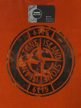 Stone Island - Camo Print T-Shirt Orange