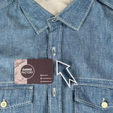 Stone Island - Compass Badge Denim Shirt Blue