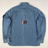 Stone Island - Compass Badge Denim Shirt Blue