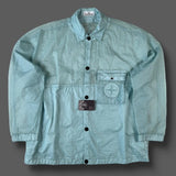 Stone Island - Compass Patch Garment Dyed Overshirt Light Blue