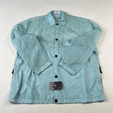 Stone Island - Compass Patch Garment Dyed Overshirt Light Blue