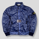 Stone Island - Crinkle Gloss Bomber Jacket Blue