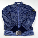 Stone Island - Crinkle Gloss Bomber Jacket Blue