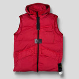 Stone Island - Crinkle Reps Down Gilet Red