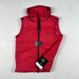Stone Island - Crinkle Reps Down Gilet Red