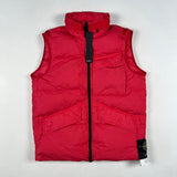 Stone Island - Crinkle Reps Down Gilet Red