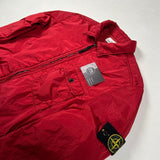 Stone Island - Crinkle Reps Padded Overshirt Red
