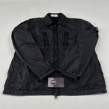 Stone Island - Crinkle Reps Zip Overshirt Black