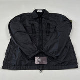 Stone Island - Crinkle Reps Zip Overshirt Black