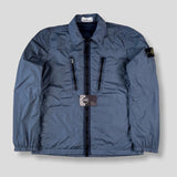 Stone Island - Crinkle Reps Zip Overshirt Blue