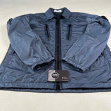 Stone Island - Crinkle Reps Zip Overshirt Blue