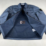 Stone Island - Crinkle Reps Zip Overshirt Blue