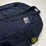 Stone Island - Crinkle Reps Zip Overshirt Navy
