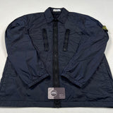 Stone Island - Crinkle Reps Zip Overshirt Navy
