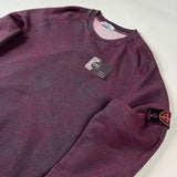 Stone Island - Dust Colour Finish Sweatshirt Burgundy