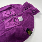 Stone Island - Fleece Hooded Zipped Jacket Purple