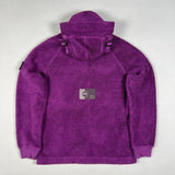 Stone Island - Fleece Hooded Zipped Jacket Purple