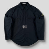 Stone Island - Garment Dyed 1/2 Zip Overshirt Black