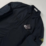 Stone Island - Garment Dyed 1/2 Zip Overshirt Black