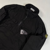 Stone Island - Garment Dyed 1/2 Zip Overshirt Black