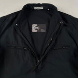 Stone Island - Garment Dyed 1/2 Zip Overshirt Black