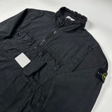 Stone Island - Garment Dyed 1/2 Zip Smock Black