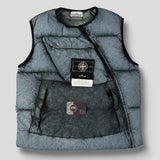 Stone Island - Garment Dyed Crinkle Reps NY Down Gilet With Dust Colour Frost Finish Grey/Blue