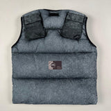 Stone Island - Garment Dyed Crinkle Reps NY Down Gilet With Dust Colour Frost Finish Grey/Blue