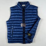 Stone Island - Garment Dyed Down Gilet Blue