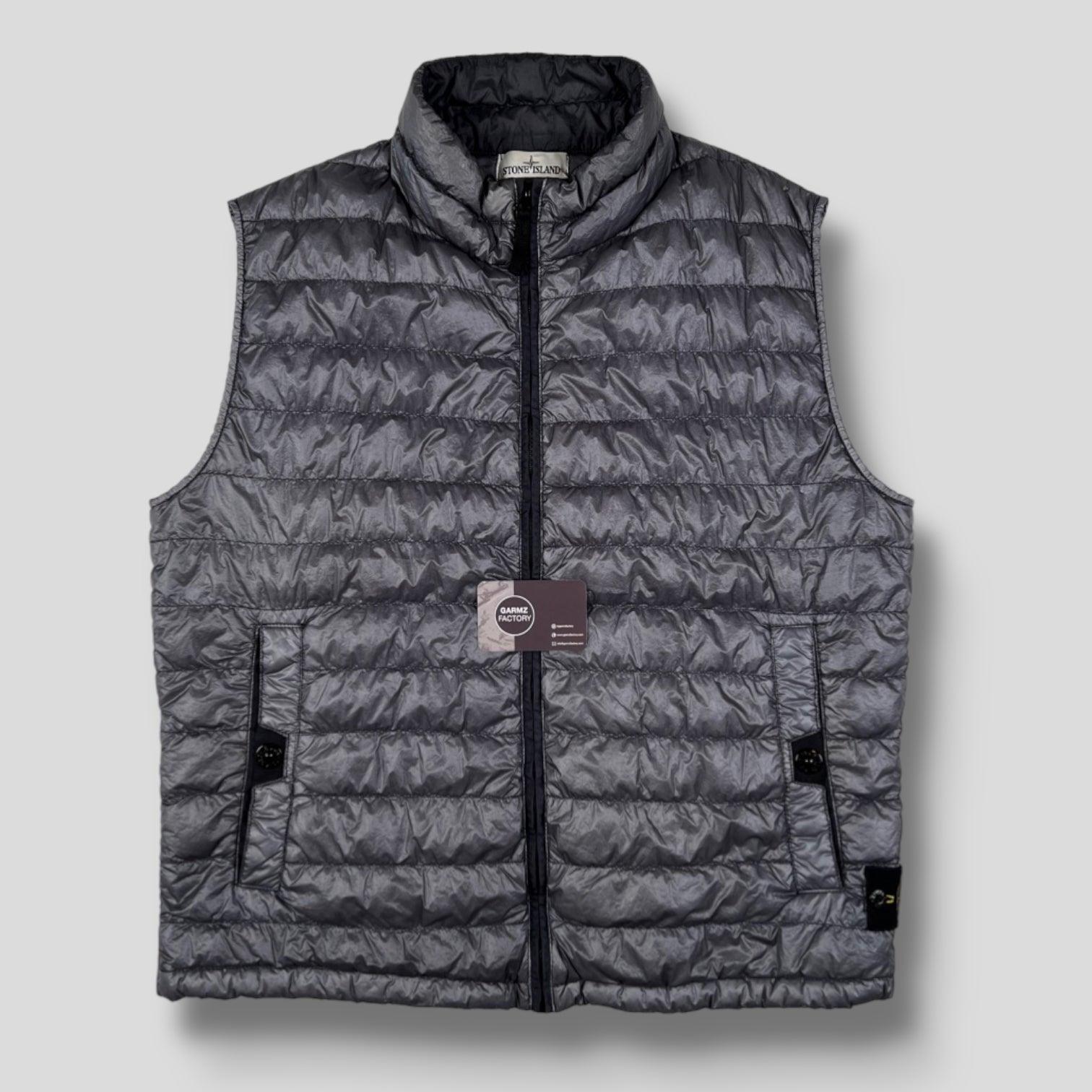 希少ꕥ STONE  GARMENT DYED DOWN VEST Stone Island Garment Dyed Down Gilet Grey – Garmz Factory