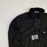 Stone Island - Garment Dyed Half Zip Overshirt Black