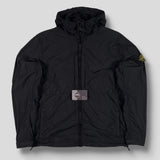 Stone Island - Garment Dyed Poplin Hooded Jacket Black