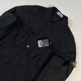 Stone Island - Garment Dyed Stretch Button Overshirt Black