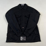 Stone Island - Garment Dyed Stretch Button Overshirt Black