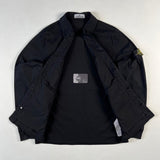 Stone Island - Garment Dyed Stretch Button Overshirt Black