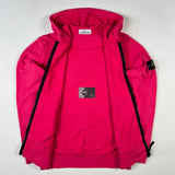 Stone Island - Garment Dyed Zip Hooded Jumper Pink