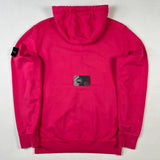 Stone Island - Garment Dyed Zip Hooded Jumper Pink