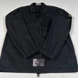Stone Island - Garment Dyed Zip Overshirt Black