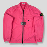 Stone Island - Garment Dyed Zip Overshirt Pink