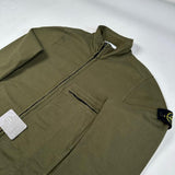 Stone Island - Garment Dyed Zip Sweatshirt Khaki