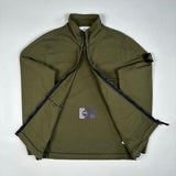 Stone Island - Garment Dyed Zip Sweatshirt Khaki