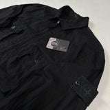 Stone Island - ghost zip overshirt black