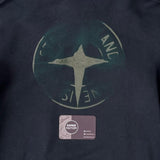 Stone Island - Graphic Print Hooded Sweatshirt Black