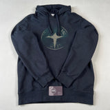 Stone Island - Graphic Print Hooded Sweatshirt Black