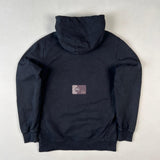 Stone Island - Graphic Print Hooded Sweatshirt Black