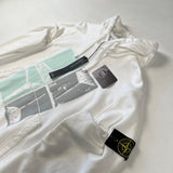 Stone Island - Graphic Print Hooded Sweatshirt White